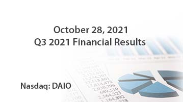 DAIO Q3 Earnings Press Release Date