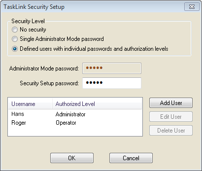 Security - add user