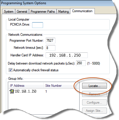 Locate Programmers button