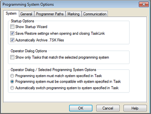 System Options 1
